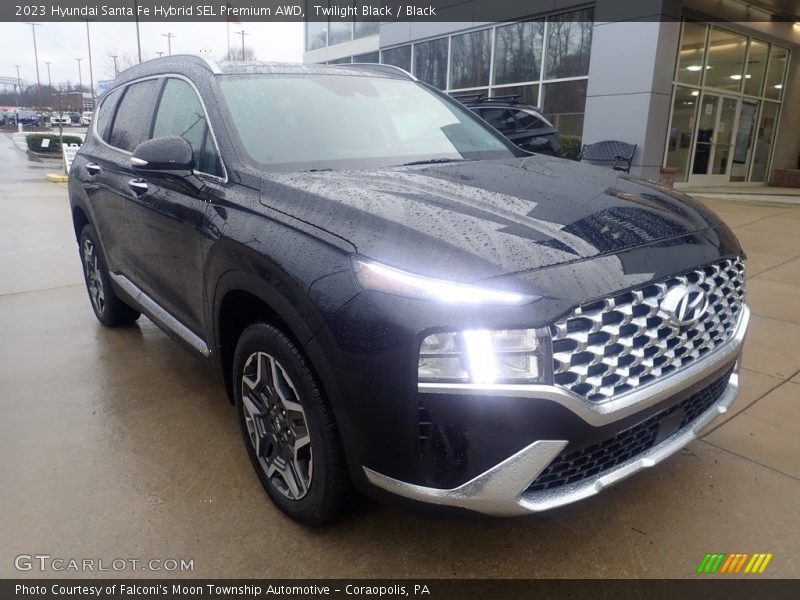 Twilight Black / Black 2023 Hyundai Santa Fe Hybrid SEL Premium AWD