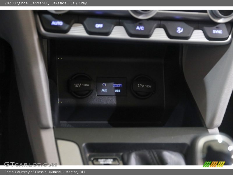 Lakeside Blue / Gray 2020 Hyundai Elantra SEL