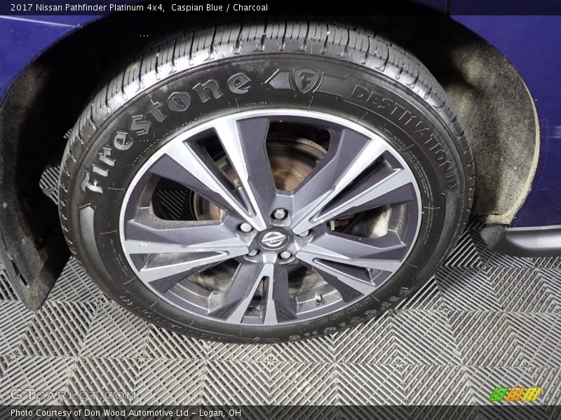 Caspian Blue / Charcoal 2017 Nissan Pathfinder Platinum 4x4