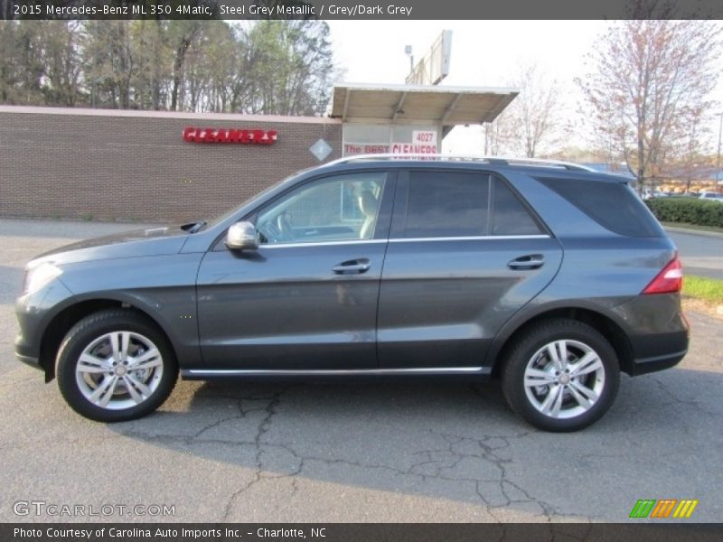 Steel Grey Metallic / Grey/Dark Grey 2015 Mercedes-Benz ML 350 4Matic