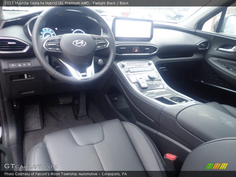 Twilight Black / Black 2023 Hyundai Santa Fe Hybrid SEL Premium AWD