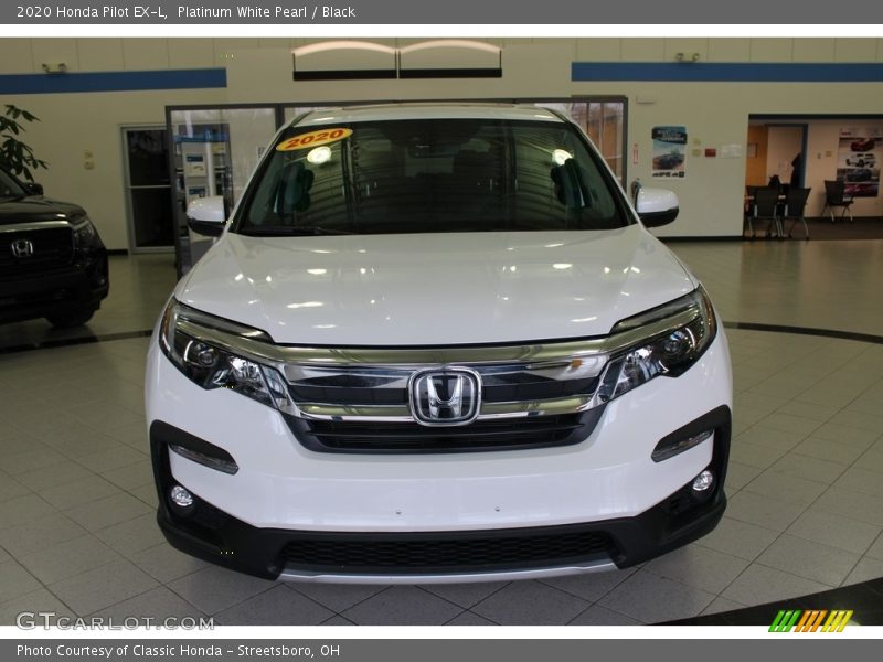 Platinum White Pearl / Black 2020 Honda Pilot EX-L