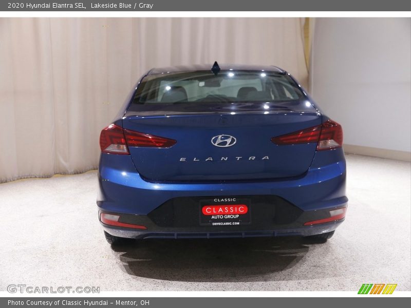 Lakeside Blue / Gray 2020 Hyundai Elantra SEL