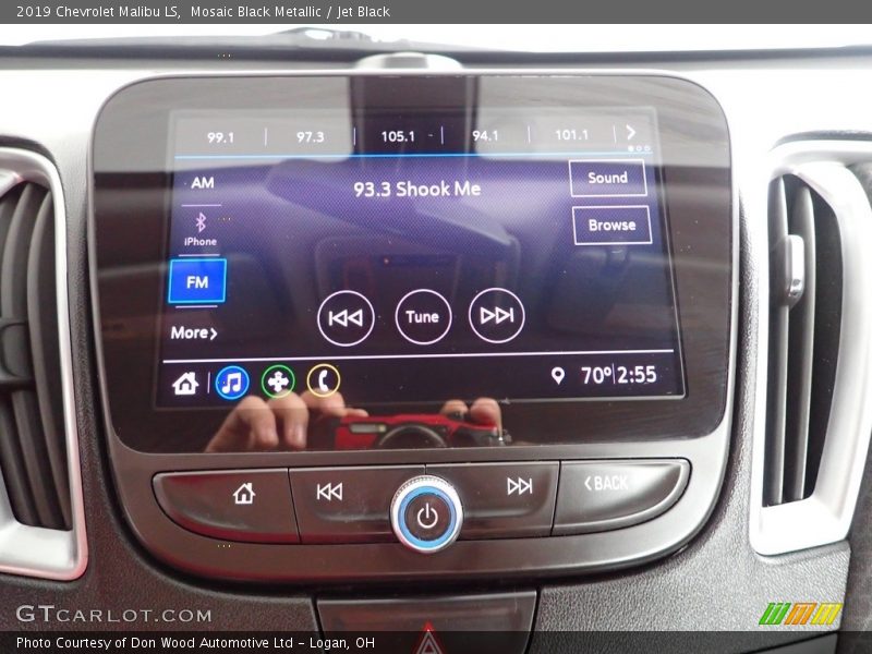 Mosaic Black Metallic / Jet Black 2019 Chevrolet Malibu LS