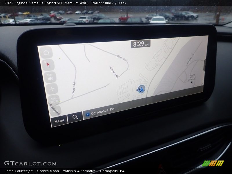 Twilight Black / Black 2023 Hyundai Santa Fe Hybrid SEL Premium AWD