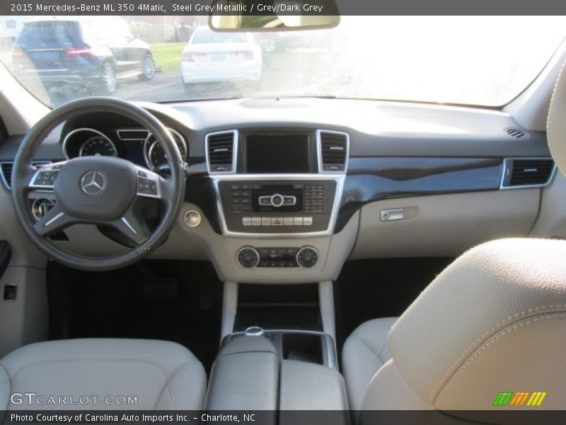 Steel Grey Metallic / Grey/Dark Grey 2015 Mercedes-Benz ML 350 4Matic