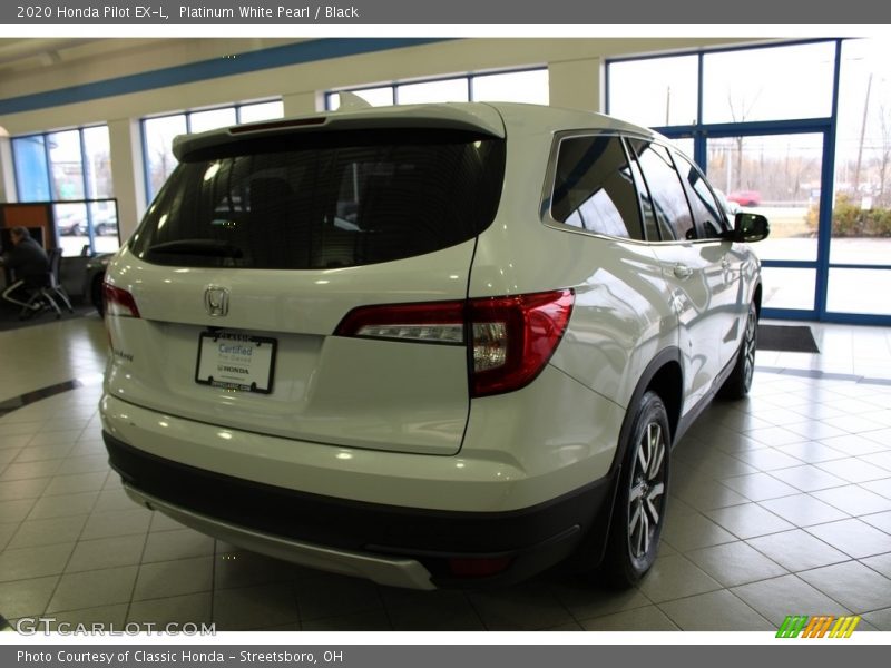 Platinum White Pearl / Black 2020 Honda Pilot EX-L
