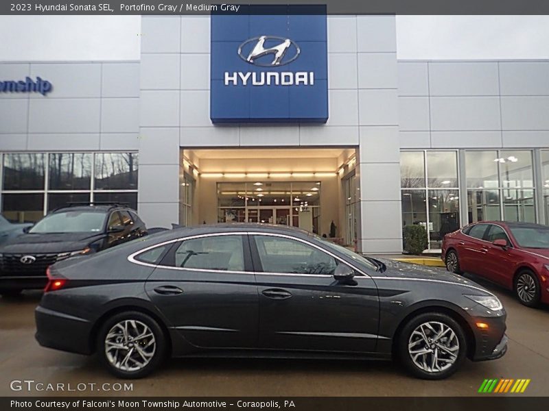 Portofino Gray / Medium Gray 2023 Hyundai Sonata SEL