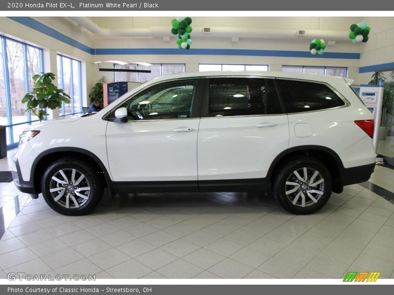 Platinum White Pearl / Black 2020 Honda Pilot EX-L