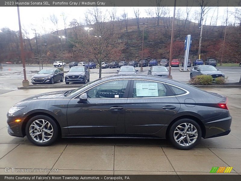Portofino Gray / Medium Gray 2023 Hyundai Sonata SEL