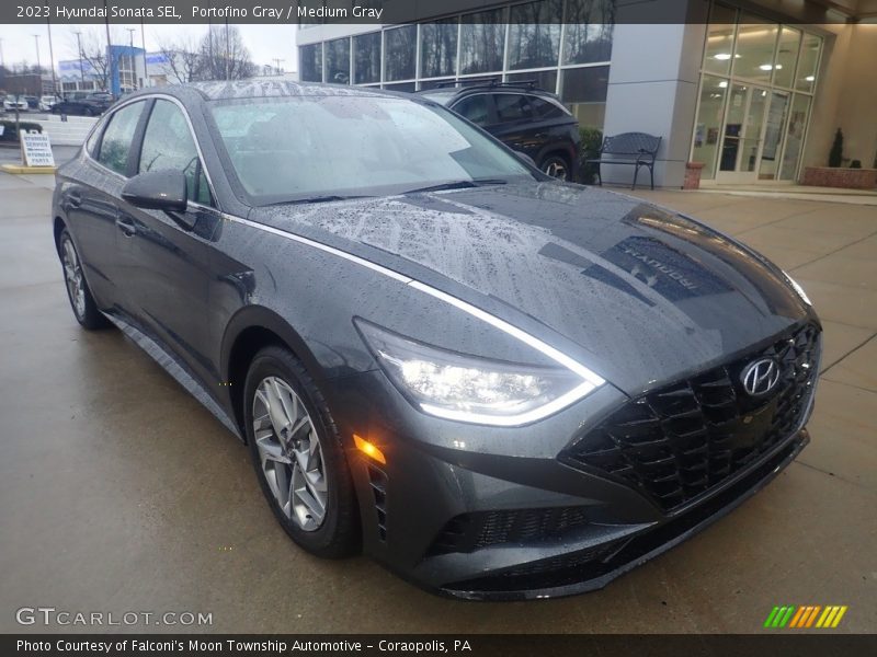 Portofino Gray / Medium Gray 2023 Hyundai Sonata SEL