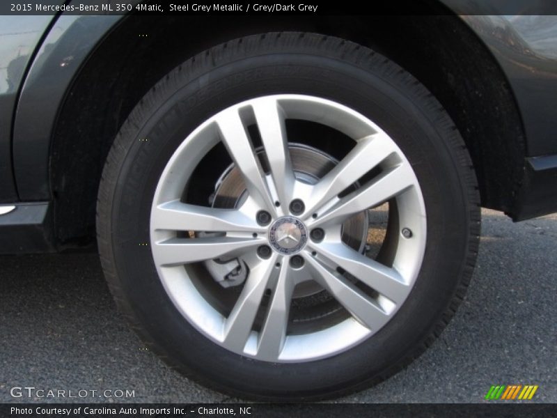 Steel Grey Metallic / Grey/Dark Grey 2015 Mercedes-Benz ML 350 4Matic