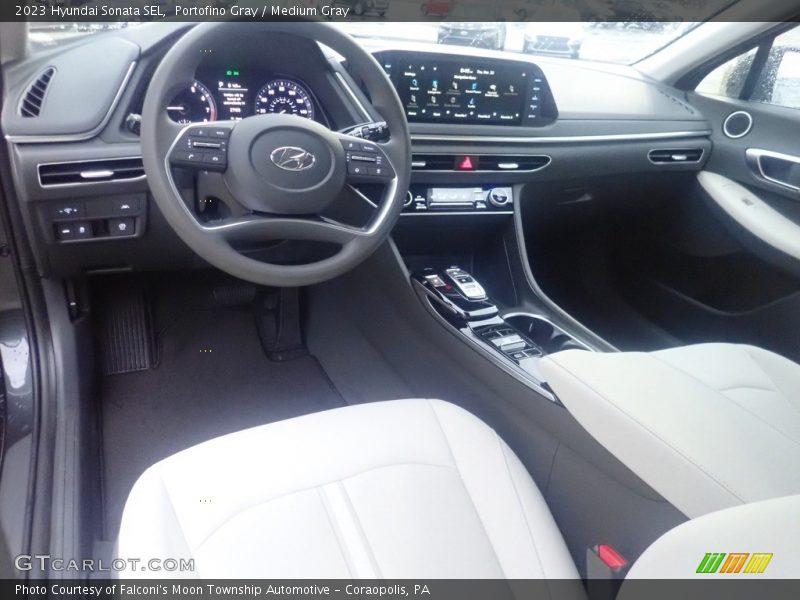 Portofino Gray / Medium Gray 2023 Hyundai Sonata SEL