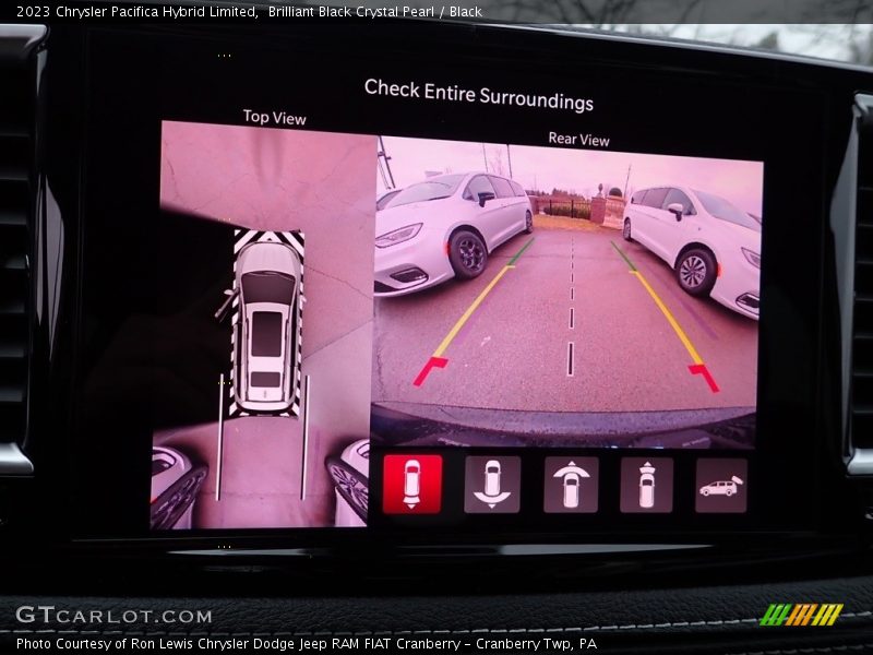 Brilliant Black Crystal Pearl / Black 2023 Chrysler Pacifica Hybrid Limited