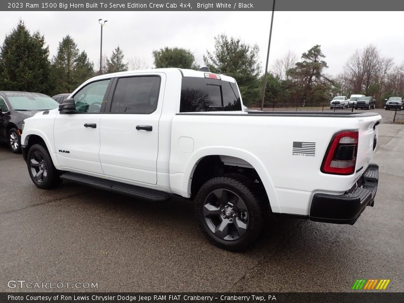 Bright White / Black 2023 Ram 1500 Big Horn Built To Serve Edition Crew Cab 4x4