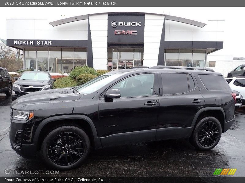 Ebony Twilight Metallic / Jet Black 2023 GMC Acadia SLE AWD