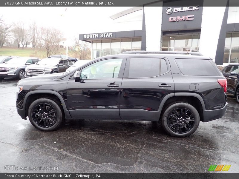 Ebony Twilight Metallic / Jet Black 2023 GMC Acadia SLE AWD