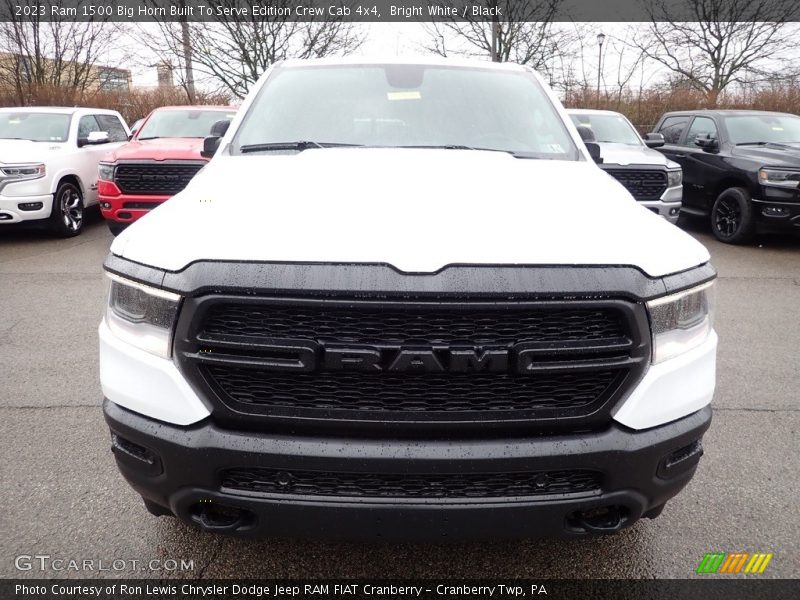 Bright White / Black 2023 Ram 1500 Big Horn Built To Serve Edition Crew Cab 4x4