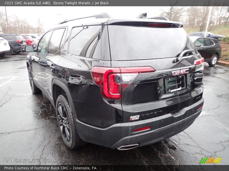 Ebony Twilight Metallic / Jet Black 2023 GMC Acadia SLE AWD