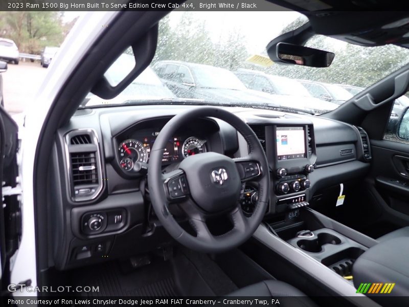 Bright White / Black 2023 Ram 1500 Big Horn Built To Serve Edition Crew Cab 4x4