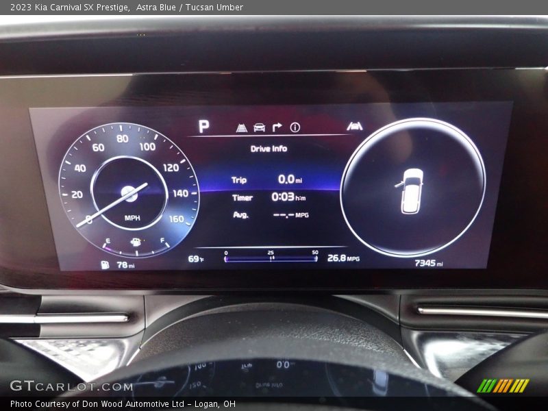 Astra Blue / Tucsan Umber 2023 Kia Carnival SX Prestige