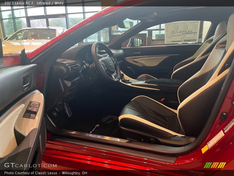 Infrared / White 2022 Lexus RC F