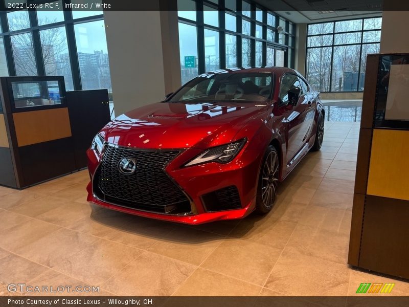 Infrared / White 2022 Lexus RC F