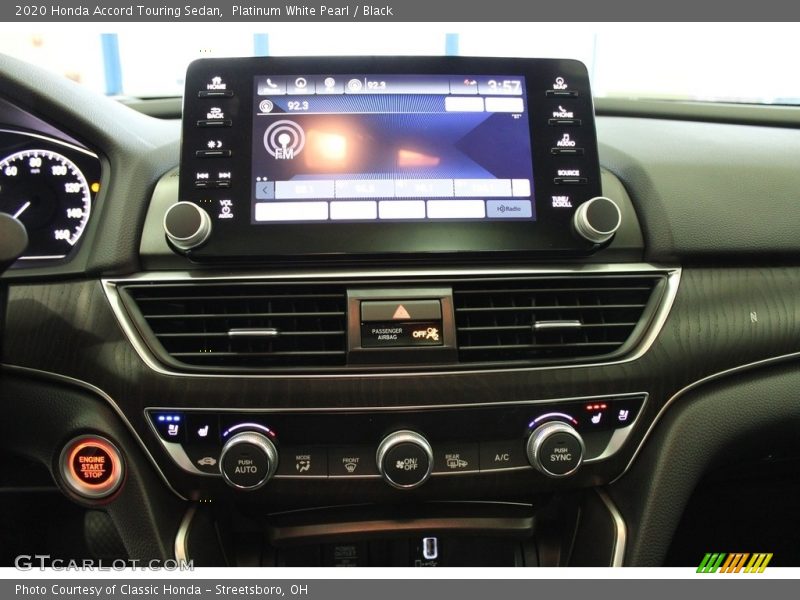 Platinum White Pearl / Black 2020 Honda Accord Touring Sedan