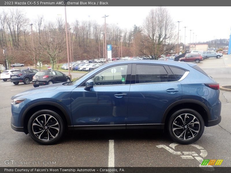 Eternal Blue Mica / Black 2023 Mazda CX-5 S Premium AWD