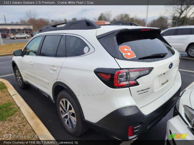 Crystal White Pearl / Gray 2021 Subaru Outback 2.5i Premium