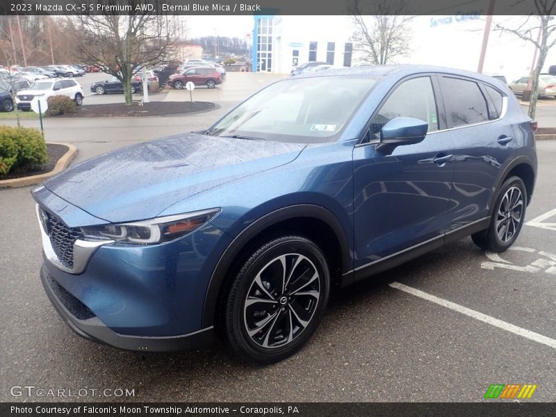 Eternal Blue Mica / Black 2023 Mazda CX-5 S Premium AWD