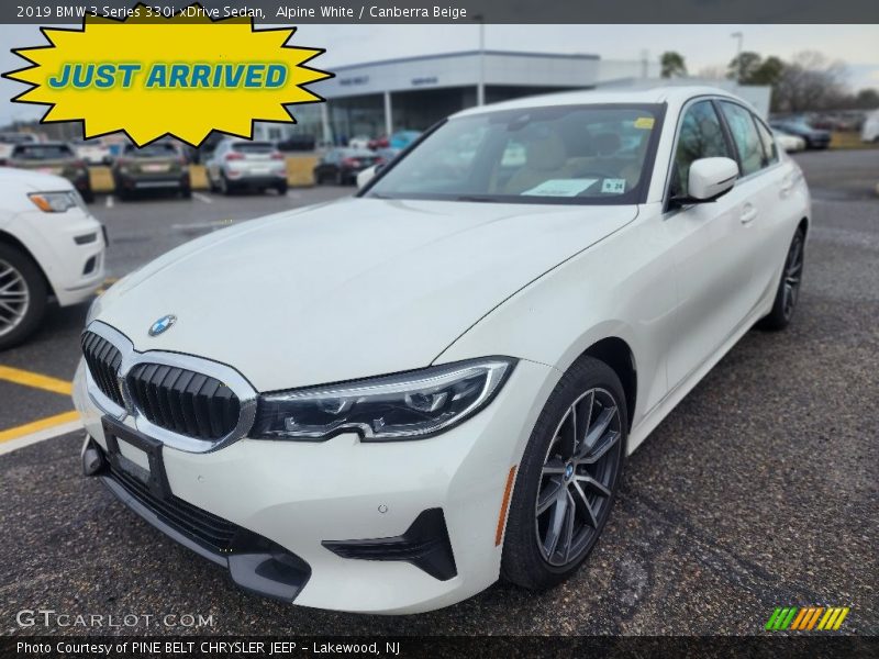 Alpine White / Canberra Beige 2019 BMW 3 Series 330i xDrive Sedan