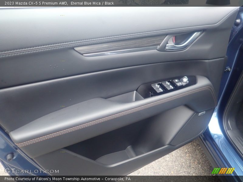 Eternal Blue Mica / Black 2023 Mazda CX-5 S Premium AWD