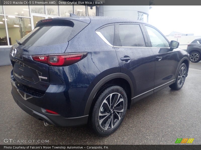 Deep Crystal Blue Mica / Black 2023 Mazda CX-5 S Premium AWD