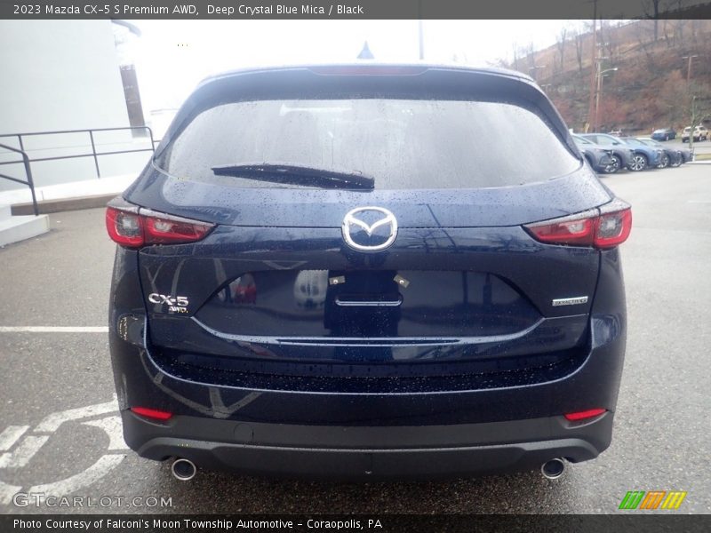 Deep Crystal Blue Mica / Black 2023 Mazda CX-5 S Premium AWD