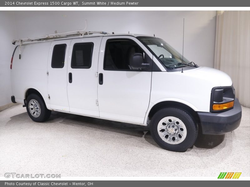 Summit White / Medium Pewter 2014 Chevrolet Express 1500 Cargo WT