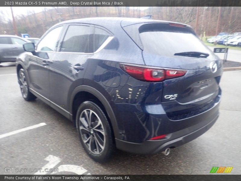Deep Crystal Blue Mica / Black 2023 Mazda CX-5 S Premium AWD