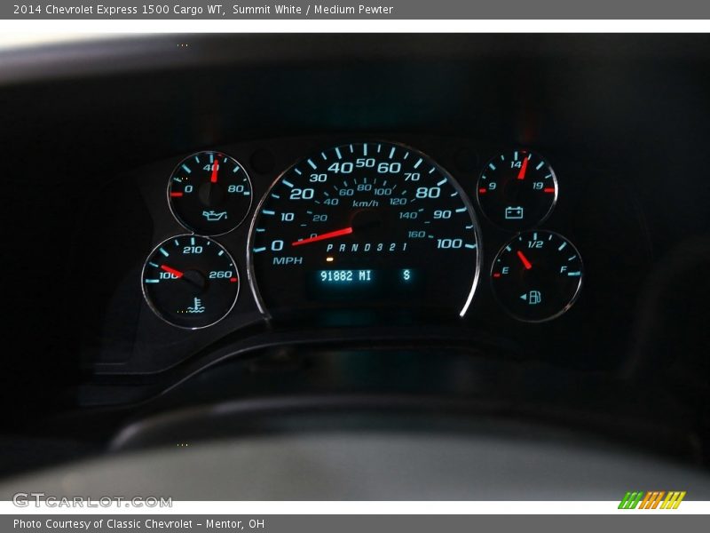 Summit White / Medium Pewter 2014 Chevrolet Express 1500 Cargo WT