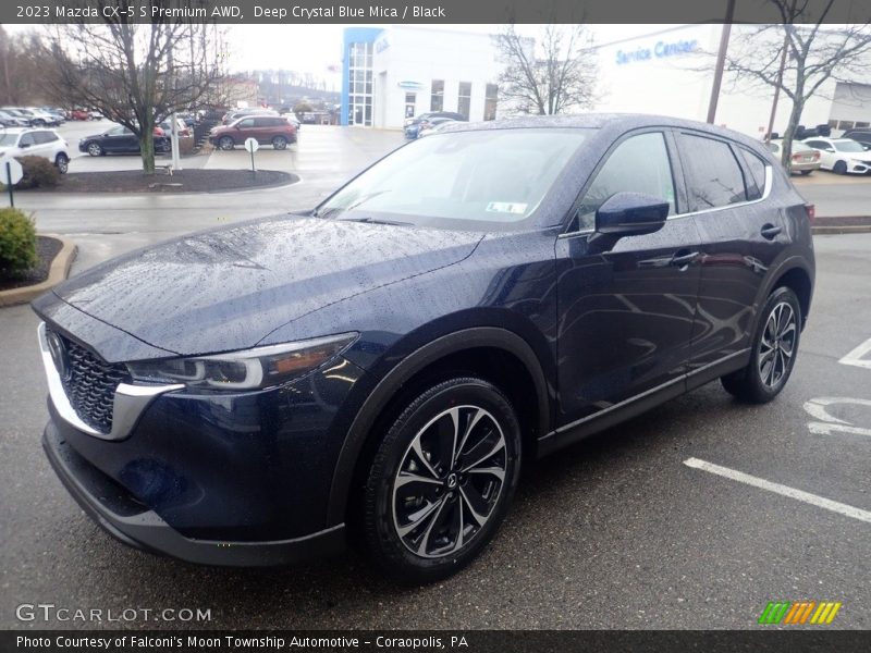 Deep Crystal Blue Mica / Black 2023 Mazda CX-5 S Premium AWD