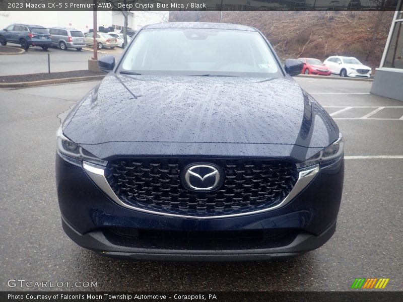 Deep Crystal Blue Mica / Black 2023 Mazda CX-5 S Premium AWD