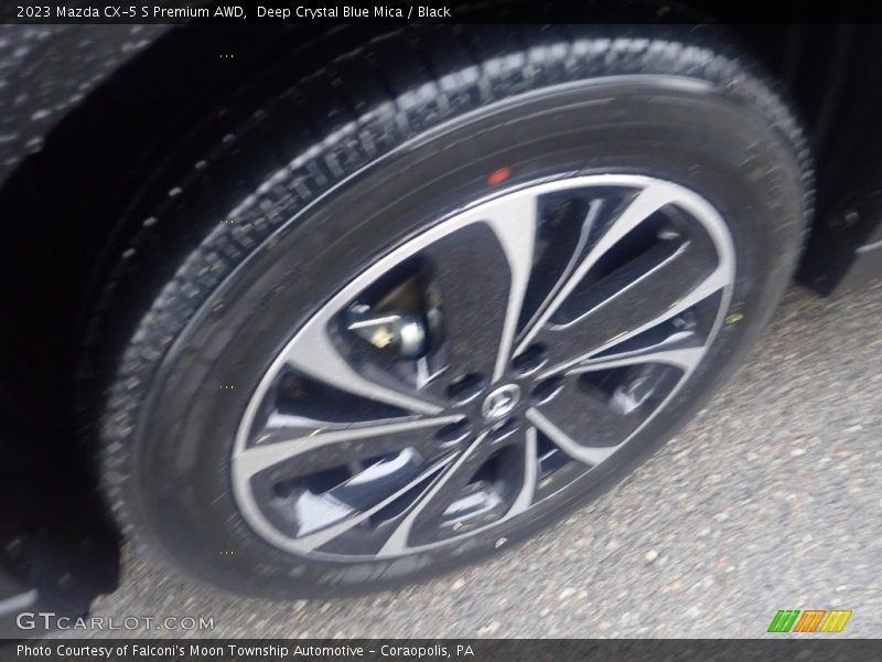 Deep Crystal Blue Mica / Black 2023 Mazda CX-5 S Premium AWD