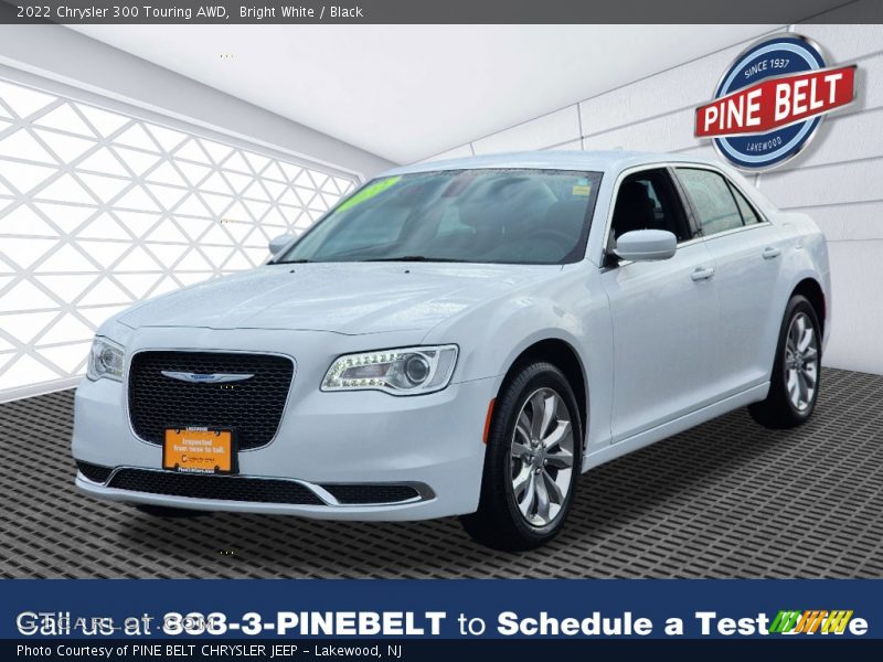 Bright White / Black 2022 Chrysler 300 Touring AWD