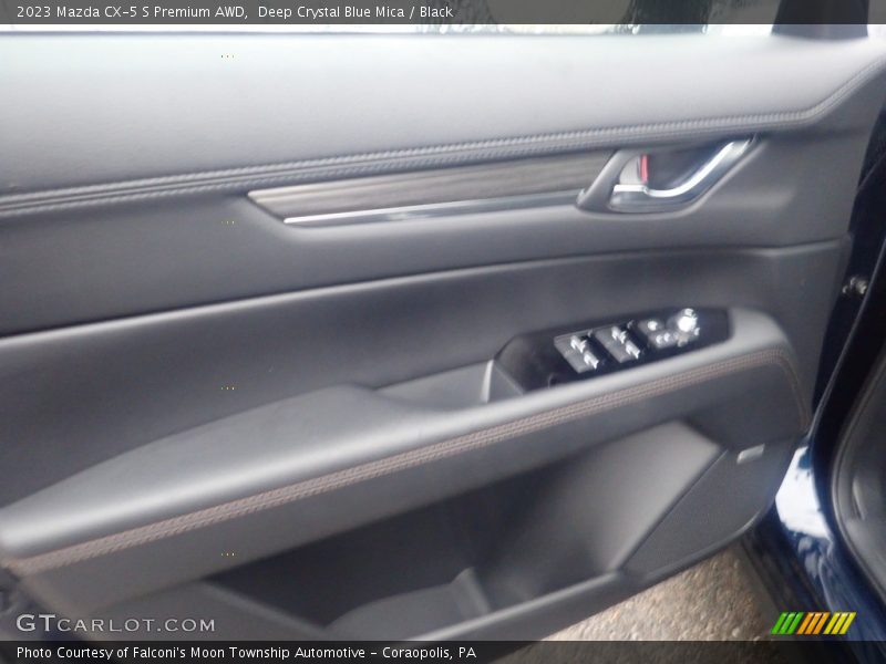 Deep Crystal Blue Mica / Black 2023 Mazda CX-5 S Premium AWD