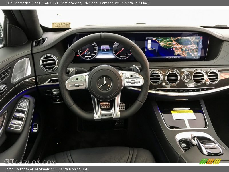 designo Diamond White Metallic / Black 2019 Mercedes-Benz S AMG 63 4Matic Sedan