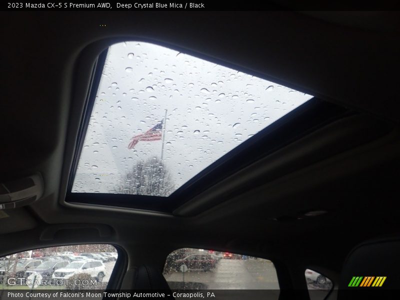 Deep Crystal Blue Mica / Black 2023 Mazda CX-5 S Premium AWD