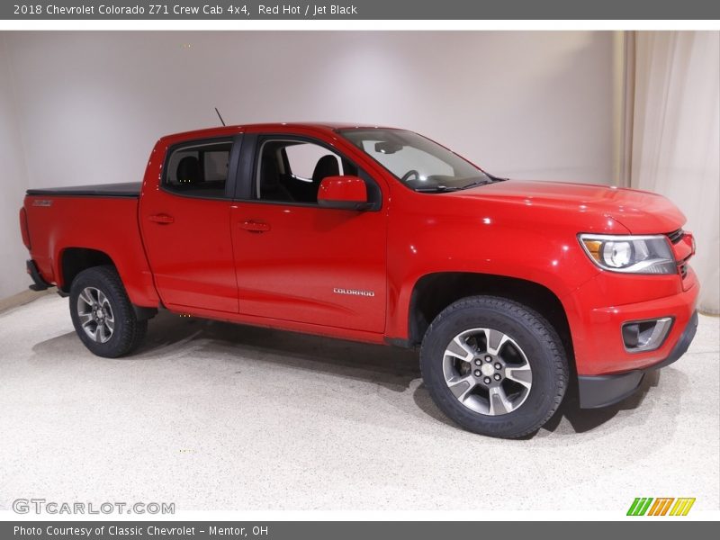 Red Hot / Jet Black 2018 Chevrolet Colorado Z71 Crew Cab 4x4