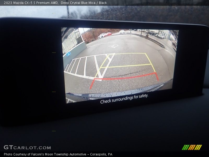 Deep Crystal Blue Mica / Black 2023 Mazda CX-5 S Premium AWD