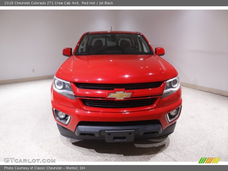 Red Hot / Jet Black 2018 Chevrolet Colorado Z71 Crew Cab 4x4