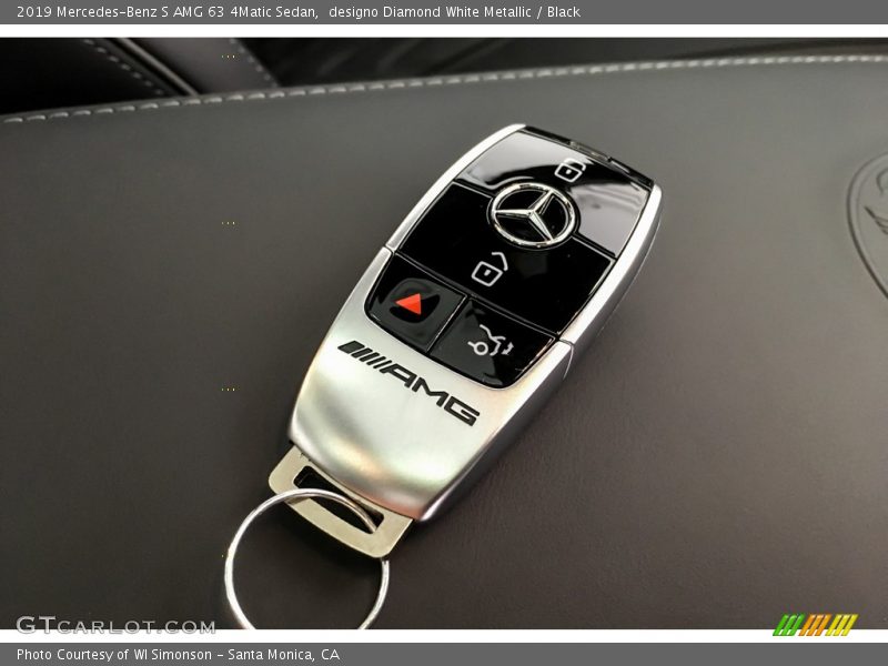 designo Diamond White Metallic / Black 2019 Mercedes-Benz S AMG 63 4Matic Sedan