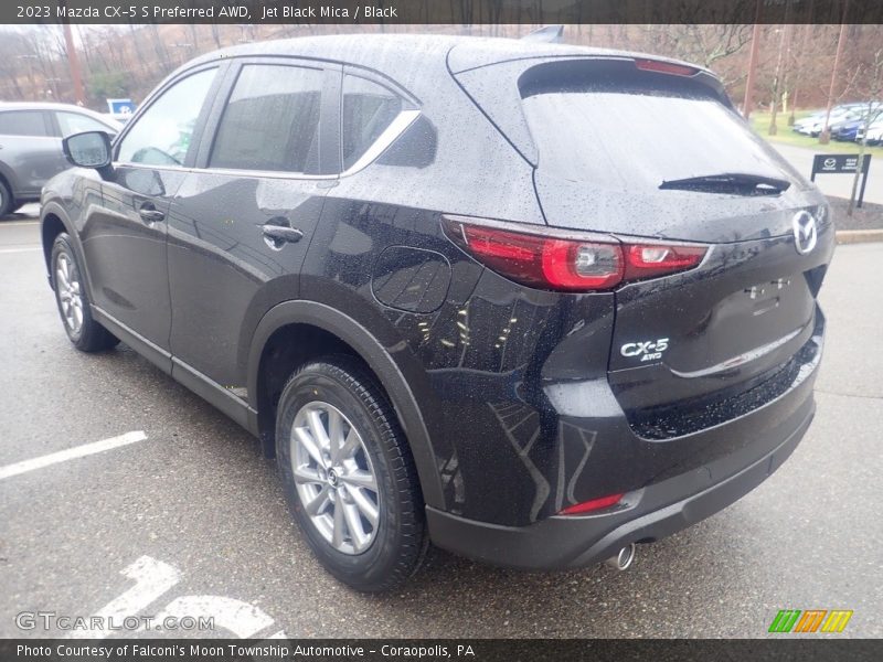 Jet Black Mica / Black 2023 Mazda CX-5 S Preferred AWD